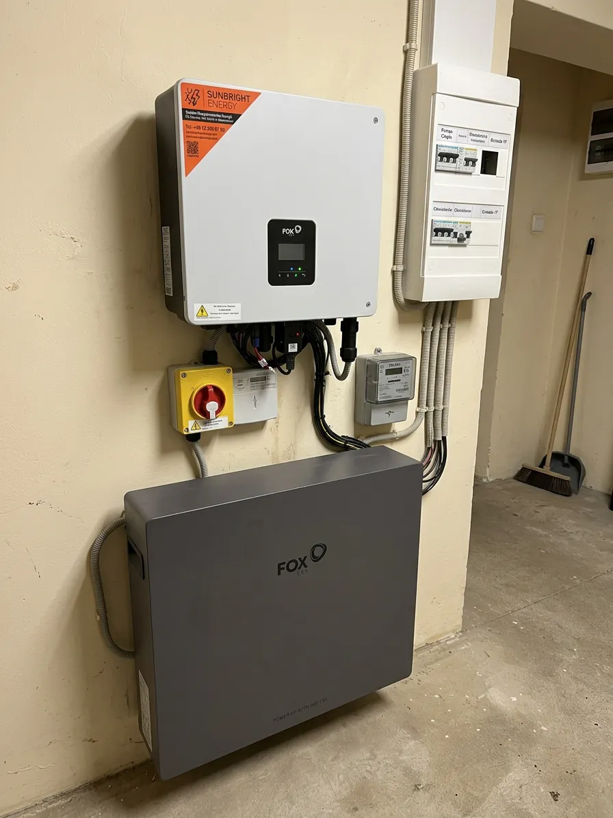 Montaż magazynu energii Fox ESS 10 kWh - Poznań