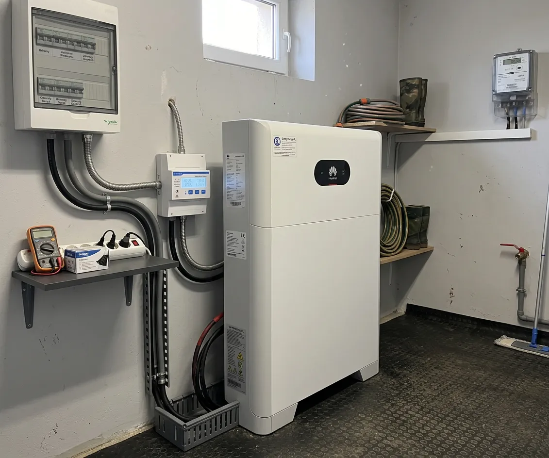 Montaż magazynu energii Huawei 5 kWh - Wrocław